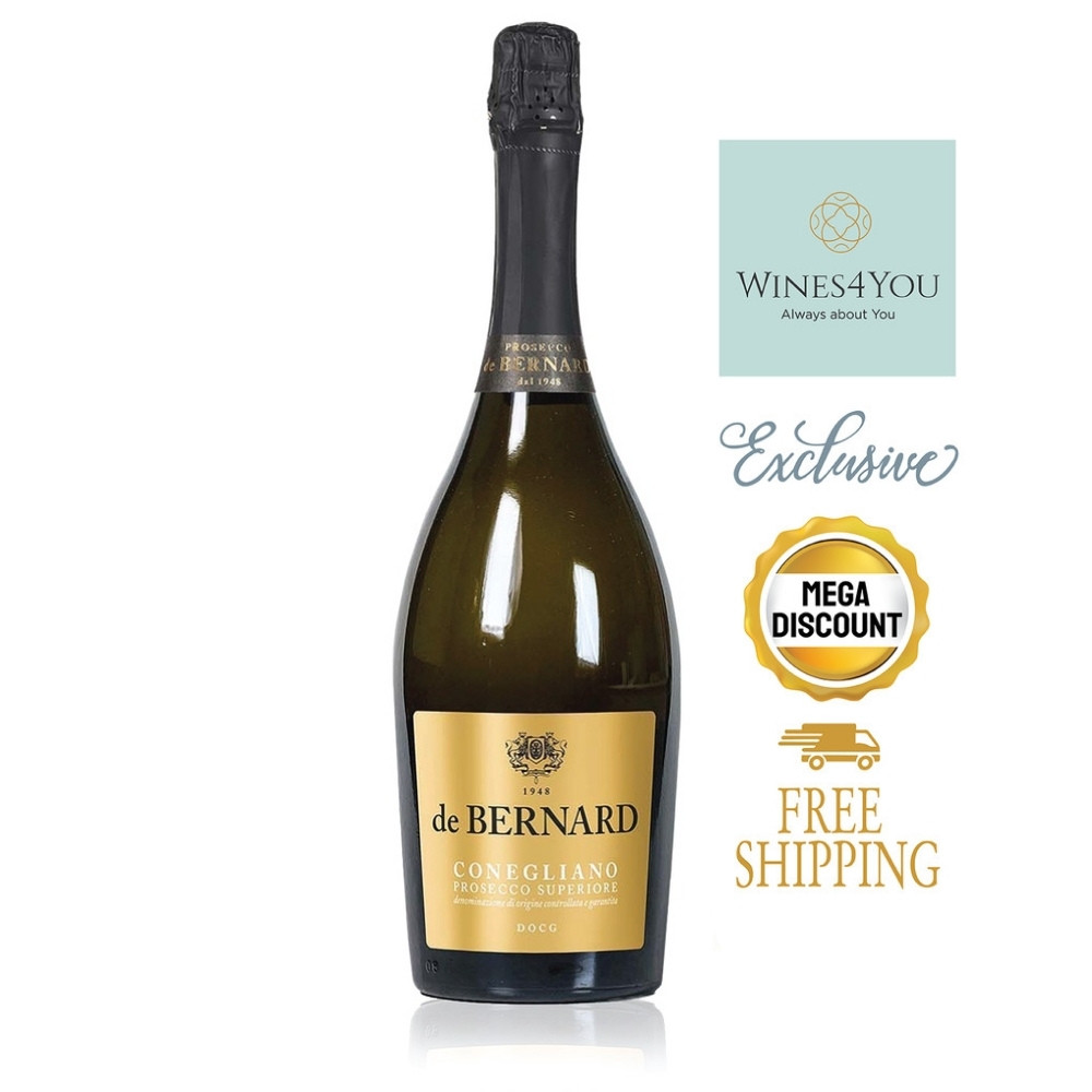 De Bernard Conegliano Prosecco Superiore DOCG Extra Dry Italy Sparkling Wine